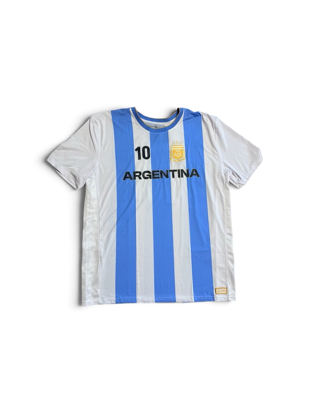 Argentina Striped Soccer Jersey - Light Blue & White